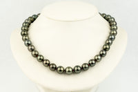 Dark Silvery Green 11-13mm Tahitian Pearl Strand
