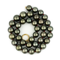 Dark Silvery Green 11-13mm Tahitian Pearl Strand