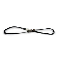 Triple 10-10.8mm Aubergine Green Eimeo Mana Necklace