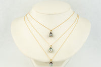 Tahitian Pearl & Diamond Soft Pastels Étoile Necklace on 10K Yellow Gold