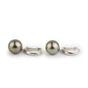 Rosy Pink Peacock 12mm Tahitian Pearl Lever-Back Earrings on Sterling Silver