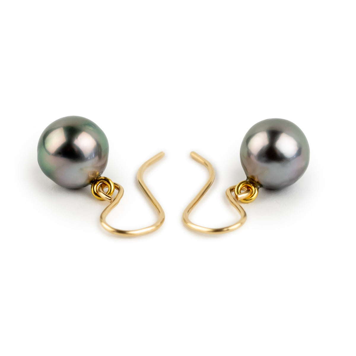 Hibiscus Pink Baroque Tahitian Pearl Dangles on 14/20 Gold-Filled