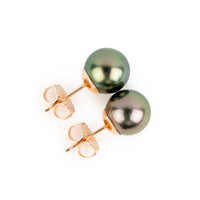 Dragonfruit 8.8mm Tahitian Pearl Stud Earrings