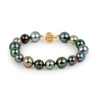 Bejeweled 8-9.6mm Tahitian Pearl Bracelet