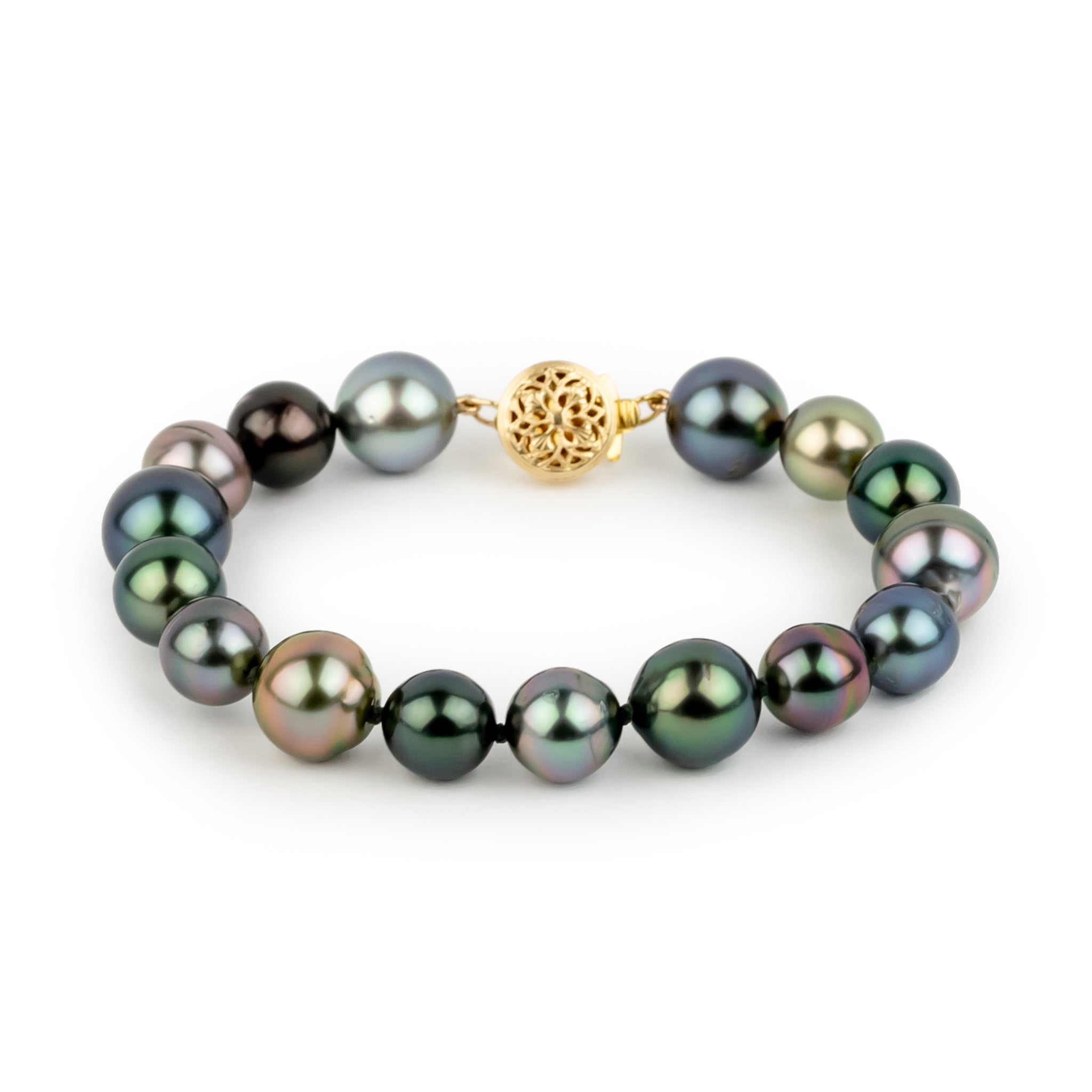 Bejeweled 8-9.6mm Tahitian Pearl Bracelet