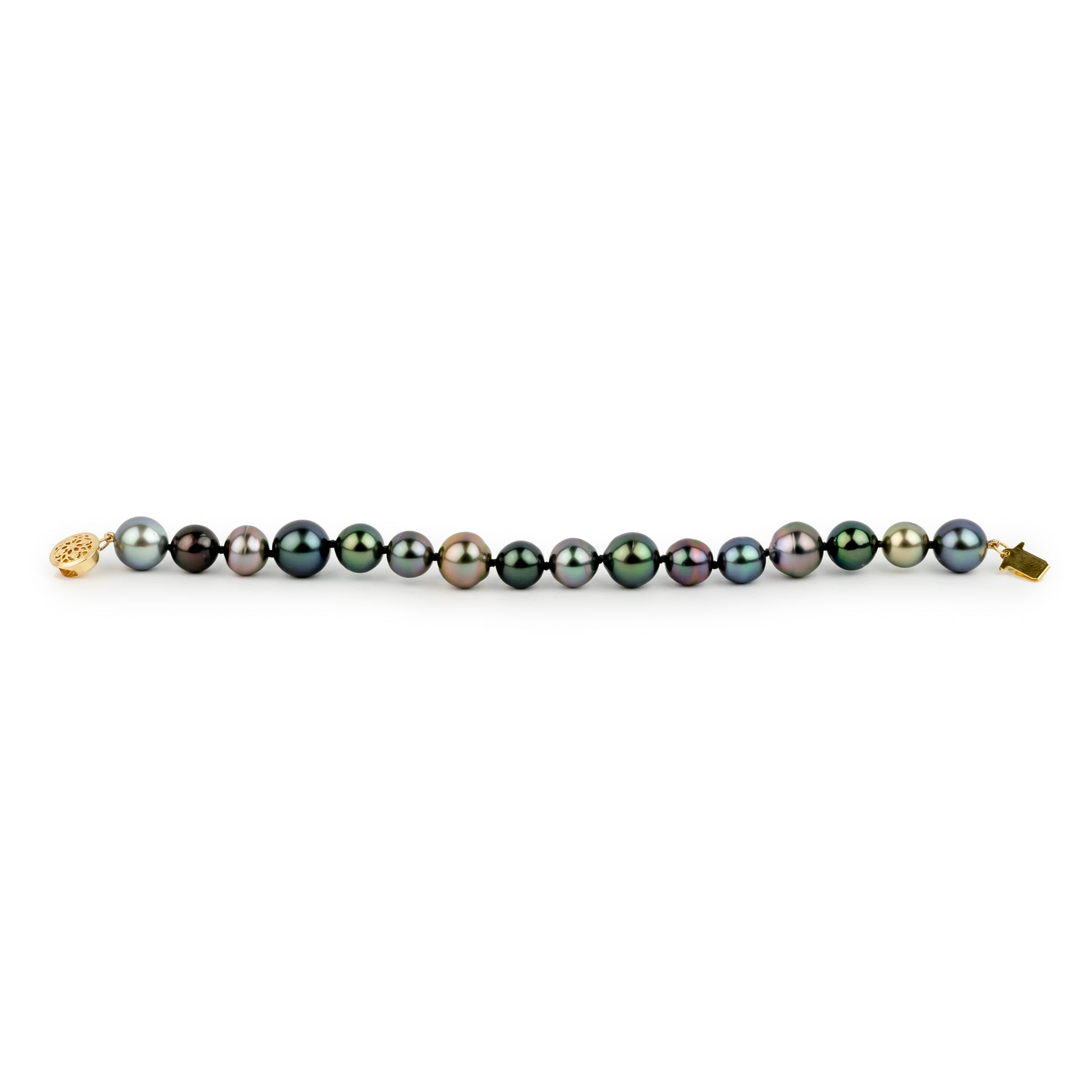 Bejeweled 8-9.6mm Tahitian Pearl Bracelet