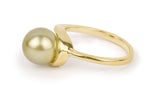Golden Swirl Tahitian Pearl Ring