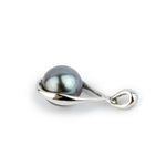 Silvery Lavender Tahitian Pearl Teardrop Pendant