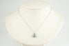 Silvery Blue Tahitian Pearl & Diamond Asteria Pendant or Necklace on 14K White Gold