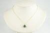 Tahitian Vibrant Blue-Green  Pearl & Diamond Éclat Necklace on 14KYG
