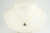 Tahitian Golden Green Pearl & Diamond Éclat Necklace on 14KYG