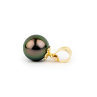 Aubergine Green 7.7mm Tahitian Pearl Pendant