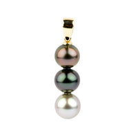 Triple Tahitian Pearl Pendant