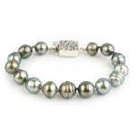 Light Silvery Blue-Green Tahitian Pearl Bracelet