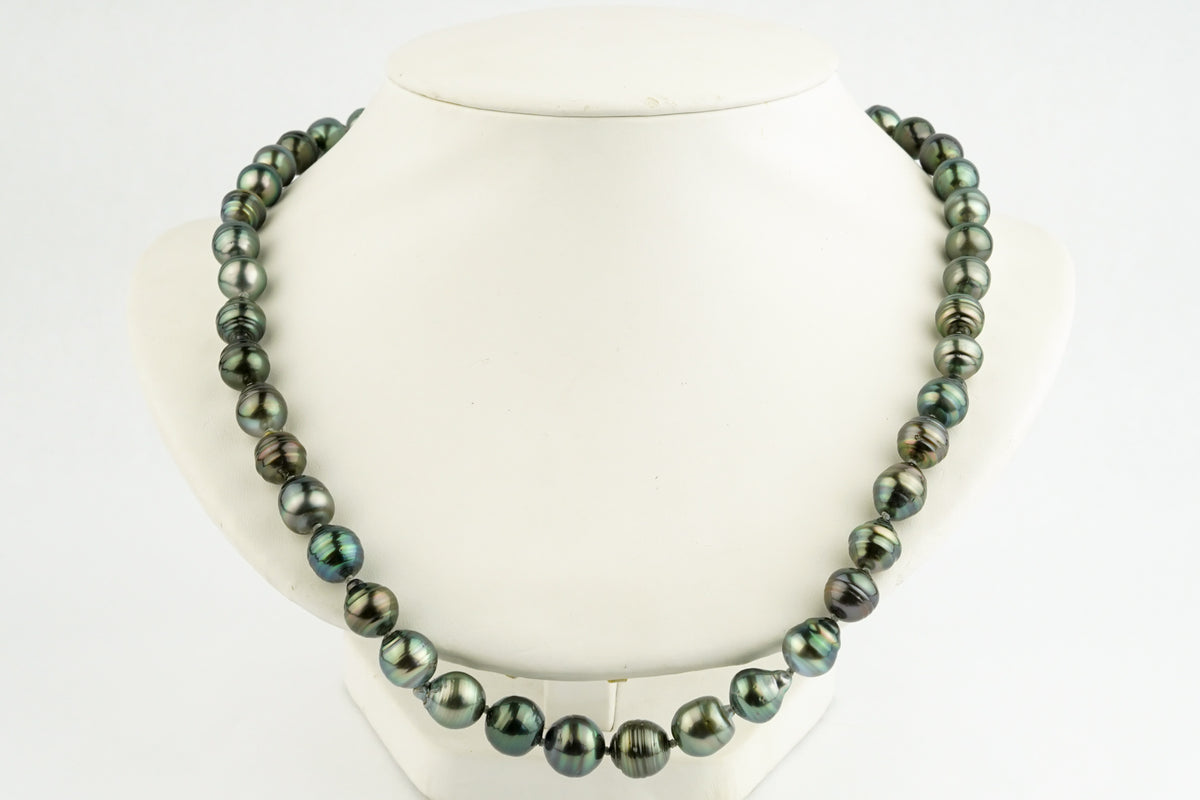 Tropical Rainforest 9-11.8mm Tahitian Pearl Strand