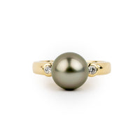 Tahitian Pearl & Diamond Aurora Ring