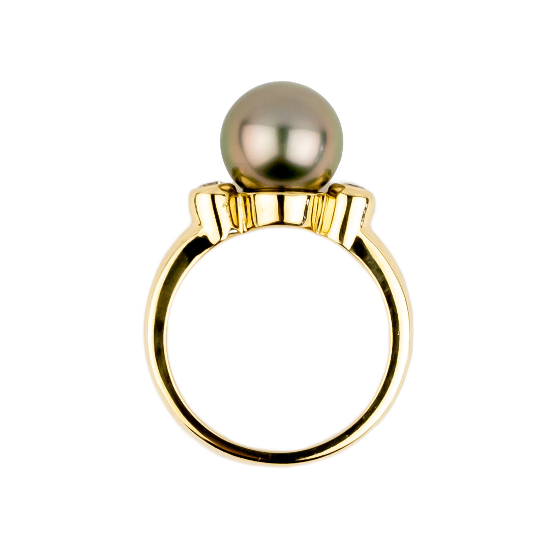 Tahitian Pearl & Diamond Aurora Ring