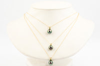 Tahitian Pearl & Peridot Pink Peacock Étoile Necklace on 10K Gold