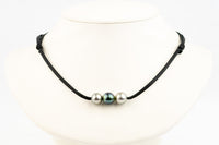 Arctic Sky 10-10.8mm Triple Eimeo Mana Necklace