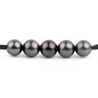 Moody Hues Quintuple 10.1-10.7mm Mana Pearl Necklace