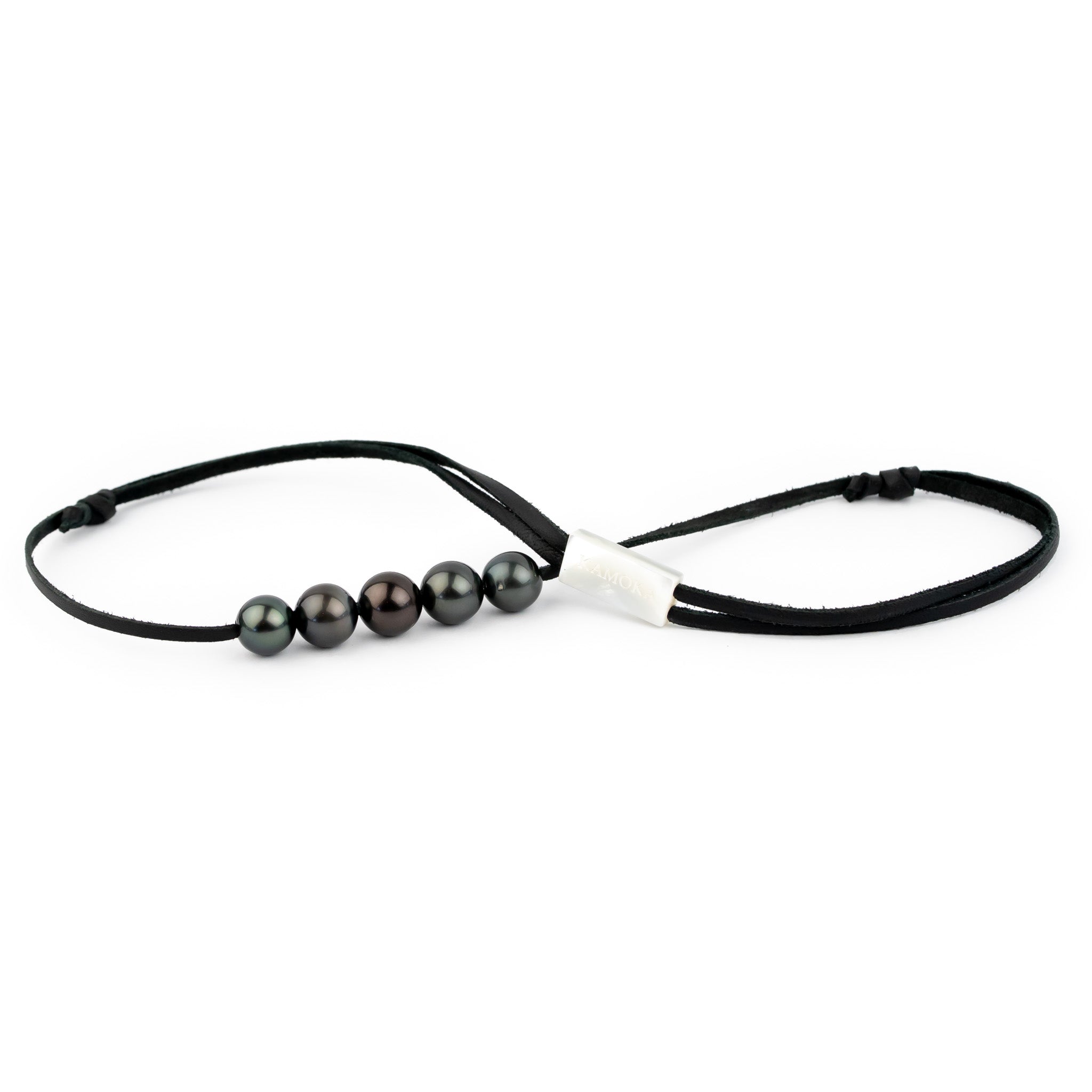 Moody Hues Quintuple 10.1-10.7mm Mana Pearl Necklace