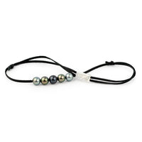 Dark Star Quintuple 11-11.7mm Mana Pearl Necklace