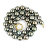 Moonlit Green 10.5-13.4mm Tahitian Pearl Strand