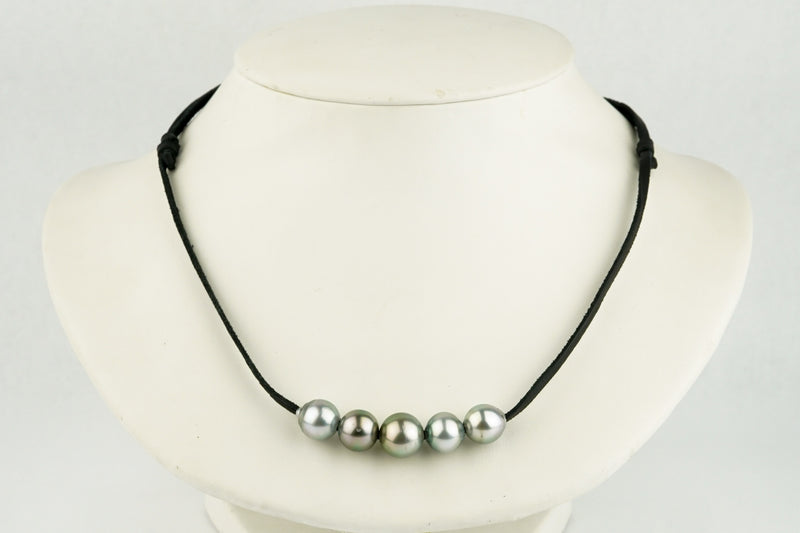 Quintuple Angelic White 10.2-11.5mm Mana Pearl Necklace