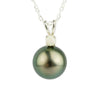 Tahitian Pearl & Opal Golden Green Étoile Necklace on Sterling Silver