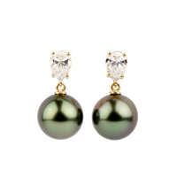 Tahitian Pearl & Diamond Sirène Earrings
