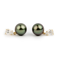 Tahitian Pearl & Diamond Sirène Earrings