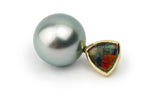 Tahitian Pearl & Opal Opéra Pendant or Necklace