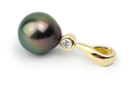 Tahitian Pearl & Diamond Astre Pendant