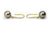 Tahitian Pearl & Diamond Tiurai French Hook Earrings