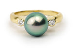 Tahitian Pearl & Diamond Aurora Ring