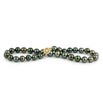 Green Aurora 10-12.3mm Tahitian Pearl Choker Strand