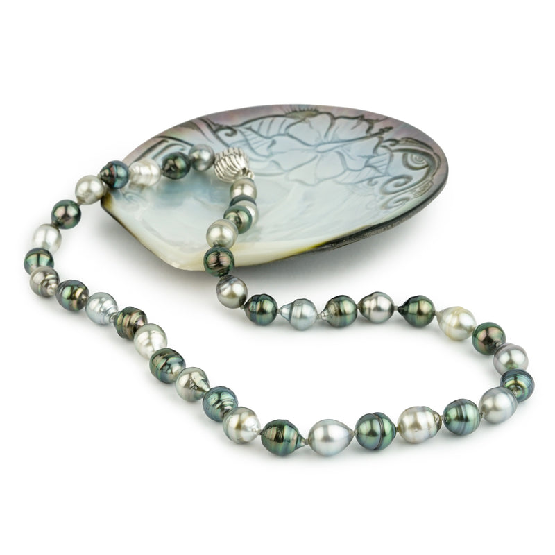 Sea & Sky Circled 9-10.2mm Tahitian Pearl Strand