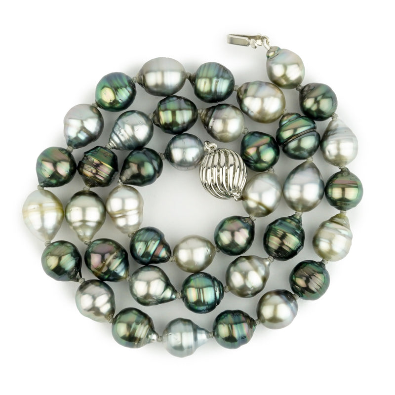 Sea & Sky Circled 9-10.2mm Tahitian Pearl Strand