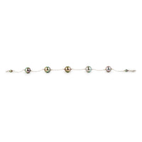 Watercolor Tahitian Pearl Tin Cup Bracelet on 14k White Gold