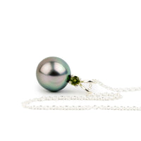 Pearl & Peridot Cotton Candy Glow Étoile Necklace on Sterling Silver