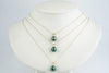 Tahitian Pearl & Opal Bright Blue-Green Étoile Necklace on 10K Gold