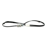 Glossy Greens 9.1-10.7mm Triple Eimeo Mana Necklace