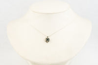 Silver Heart Tahitian Keshi Pearl Necklace