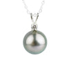 Tahitian Pearl & Diamond Silvery Pink Étoile Necklace on Sterling Silver