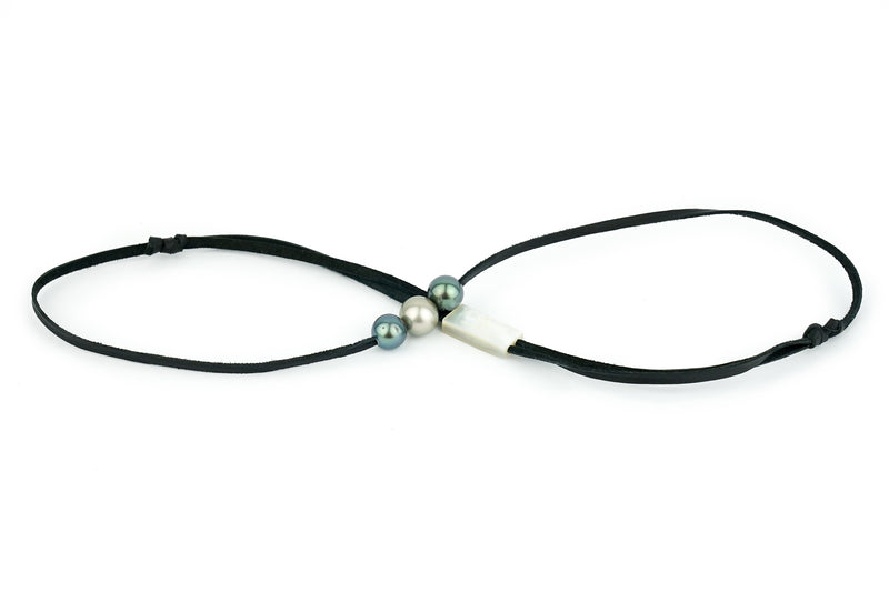 Triple 9-10.5mm Light Center Eimeo Mana Necklace