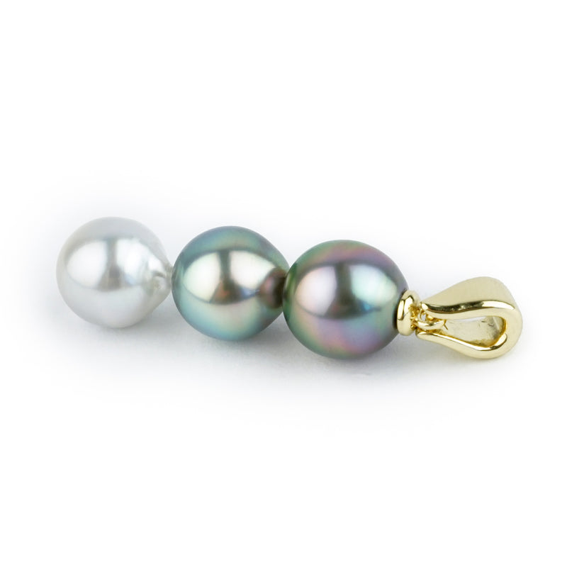 Triple Tahitian Pearl Pendant