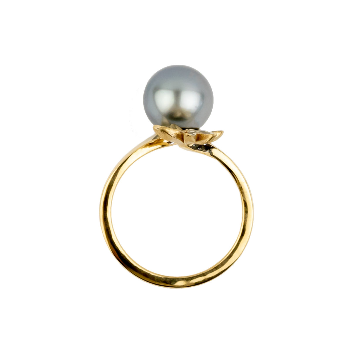 Tiaré 14K Gold Tahitian Pearl Ring