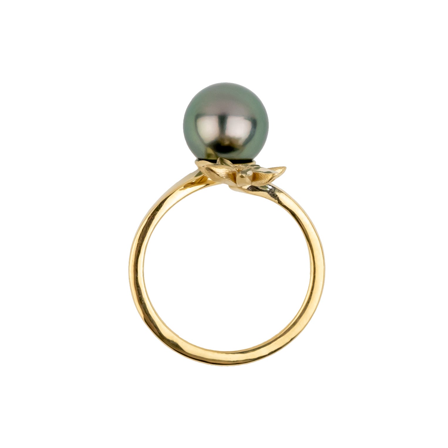Tiaré 14K Gold Tahitian Pearl Ring