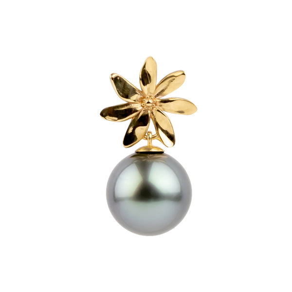 Tiaré 14K Gold Tahitian Pearl Pendant