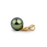 Tiaré 14K Gold Tahitian Pearl Pendant